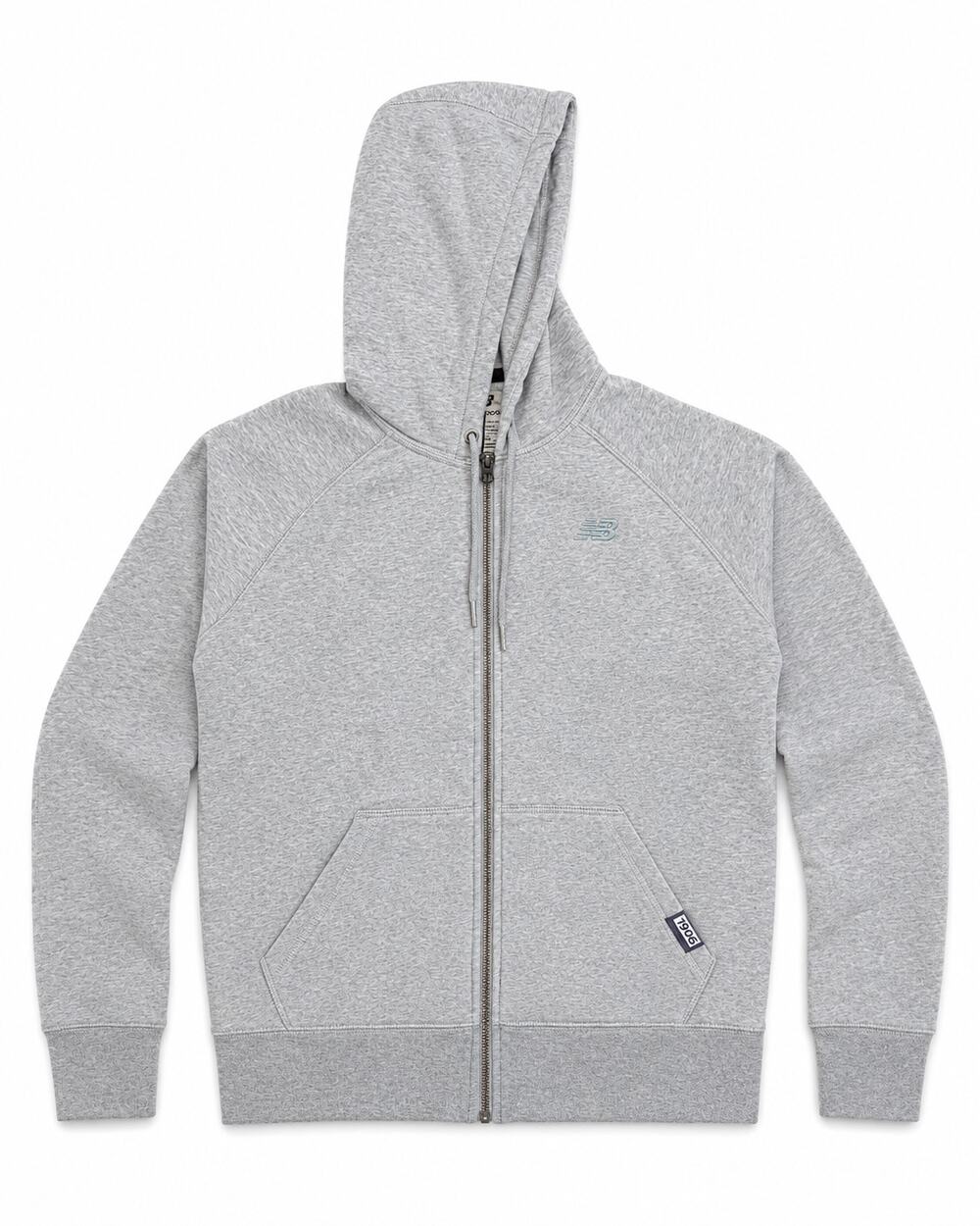 New Balance Women's Small Heather Gray Full Zip 1906 Lightweight Sweatshirt